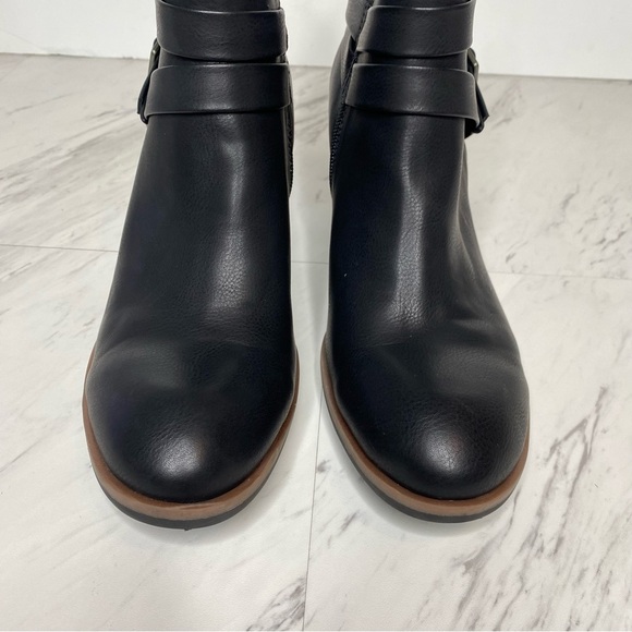 Korks Kork Ease Heidi Black Stacked Heel Bootie 8 1/2 M - Picture 11 of 15
